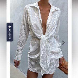 Runaway the Label - Ruby Stone Dress White